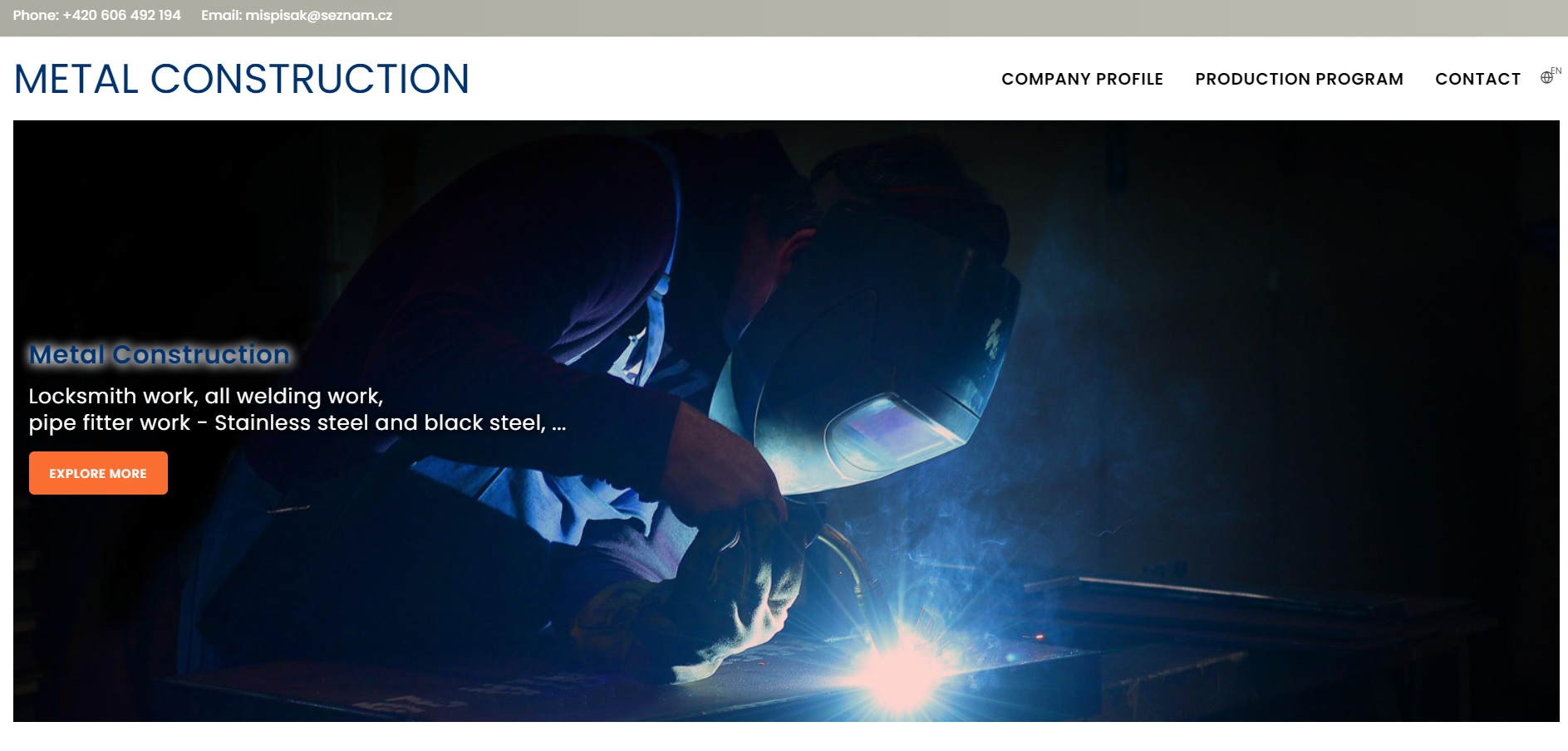 Vytvořili jsme nový web pro firmu Metal Construction