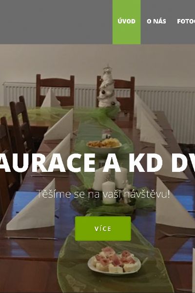 Kulturní dům a restaurace ve Dvorci u Nepomuku má nový web
