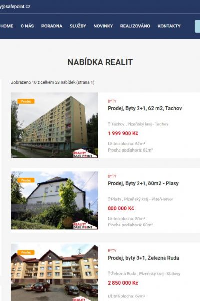 Reality Safe Point mají nové stránky na míru