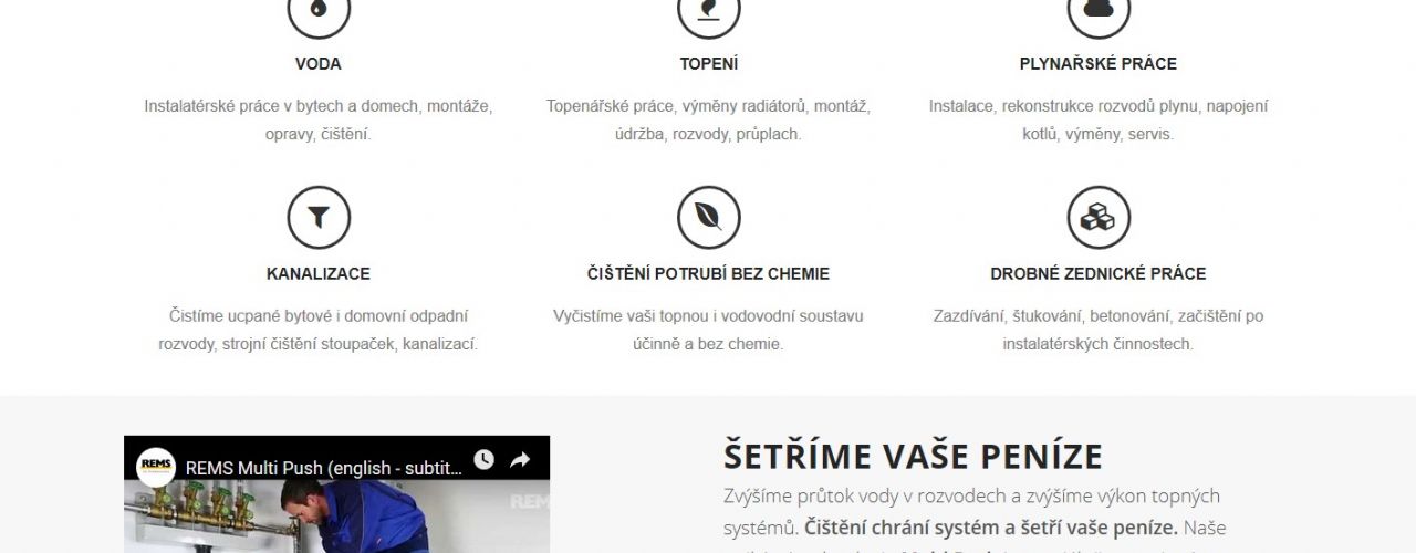 Vytvořili jsme www stránky pro instalatérskou firmu pana Mariana Kudíka